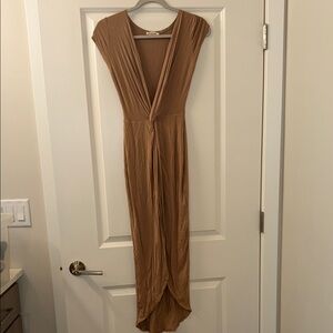 Rolla Coster High Low Tan Dress